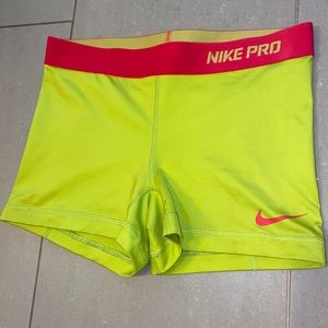 Nike pro women’s  3” spandex shorts